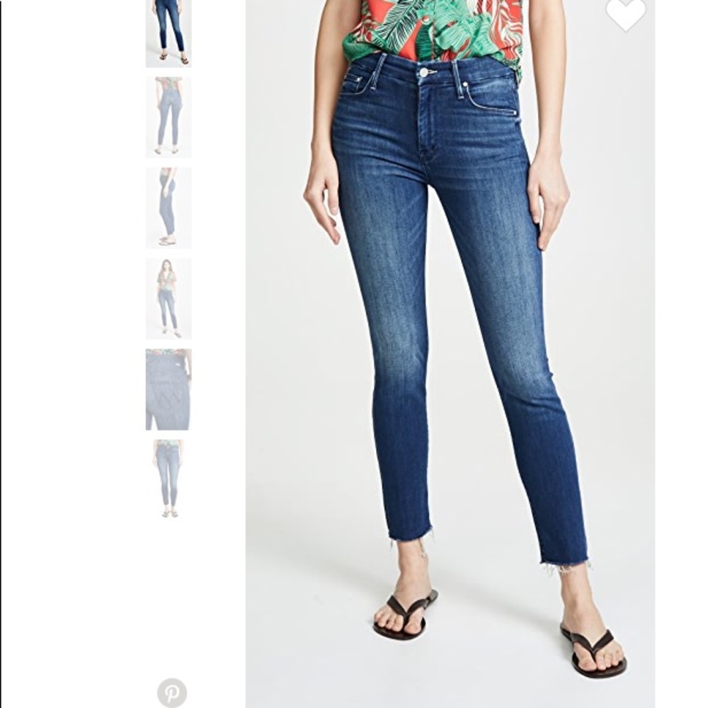 MOTHER The Looker Ankle Fray Jeans